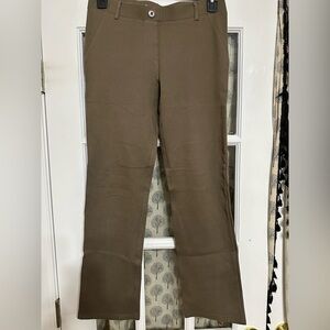 Women’s Medium Petite Betabrand Treggings pull on trouser taupe brown EUC